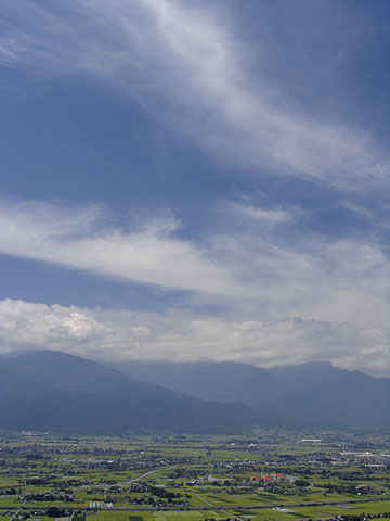 北アルプスの夏雲